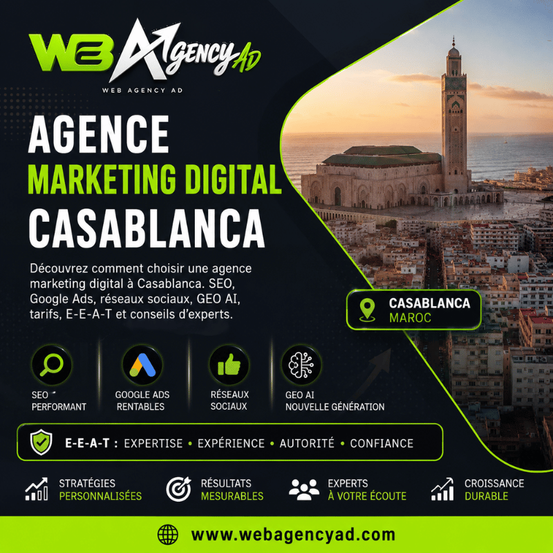 Agence Marketing Digital Casablanca web agency AD