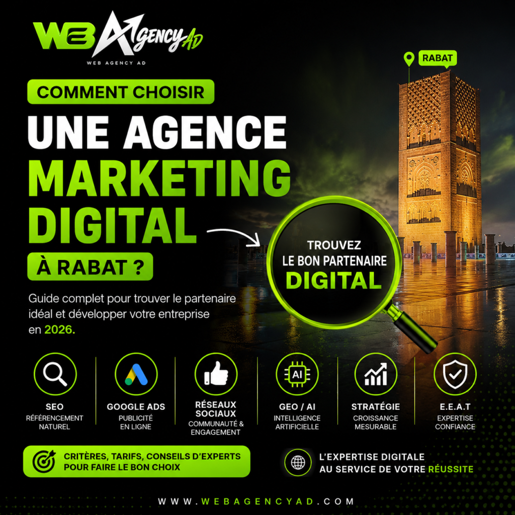 Agence Marketing Digital Rabat : Guide Complet 2026 pour Choisir la Meilleure Agence